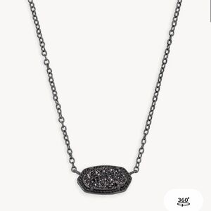 Kendra Scott Pendant necklace in black drusy